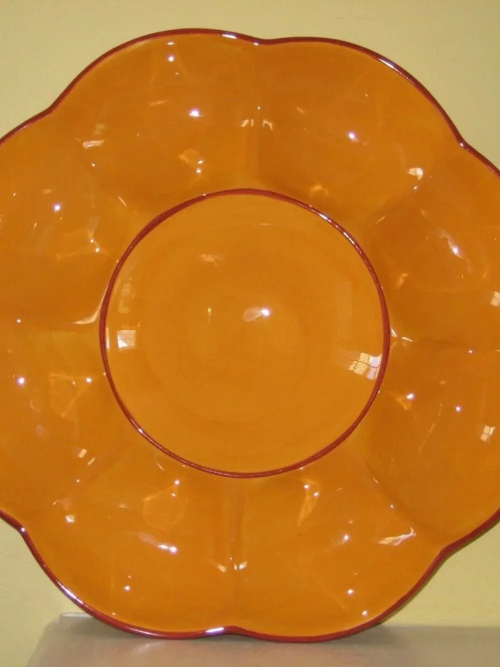 Southern Living At Home CHIP & DIP SERVING PLATTER Siena by Gail Pittman 14